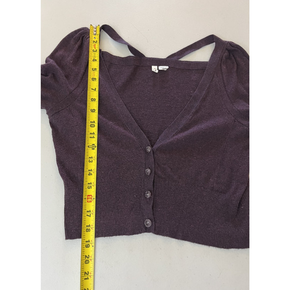 Coquette Academia Goth Y2K Ballet Cardigan Sweater M Preppy Romantic Whimsigoth - Picture 14 of 16